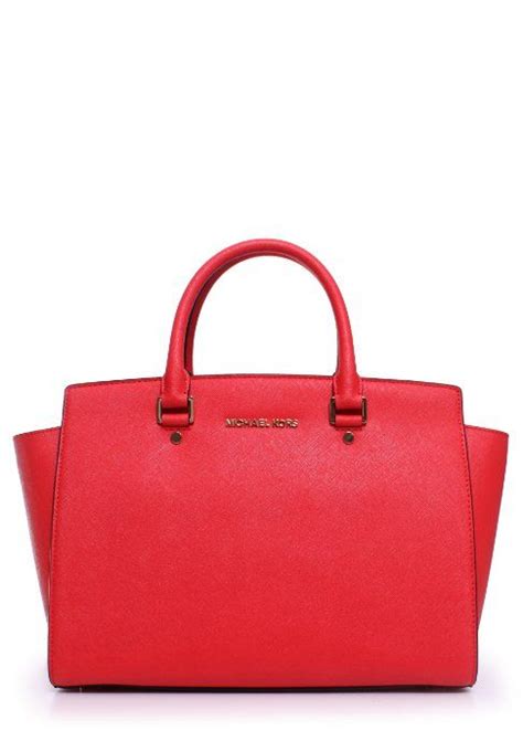 michael kors selma large tz satchel mandarin saffiano leather